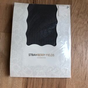 New grey tights with floral and stripe pattern